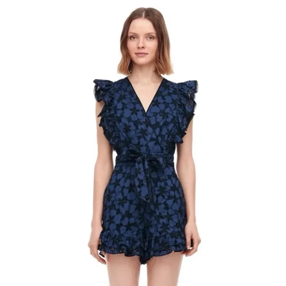275 Rebecca Taylor Lace Romper Size 8